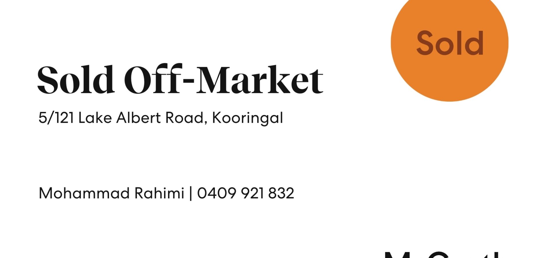 Sold - 5/121 Lake Albert Road - New Property in Kooringal - Real Estate by Mohammad Rahimi