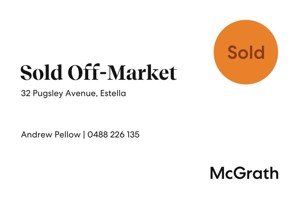 Sold - 32 Pugsley Avenue - New Property in Estella - Real Estate by Andrew Pellow