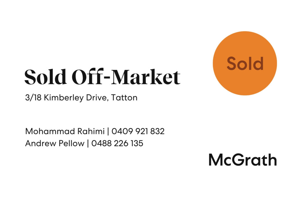 Sold - 3/18 Kimberley Drive - New Property in Tatton - Real Estate by Mohammad Rahimi